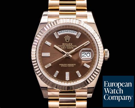 rolex everose gold bracelet|Rolex day date 228235.